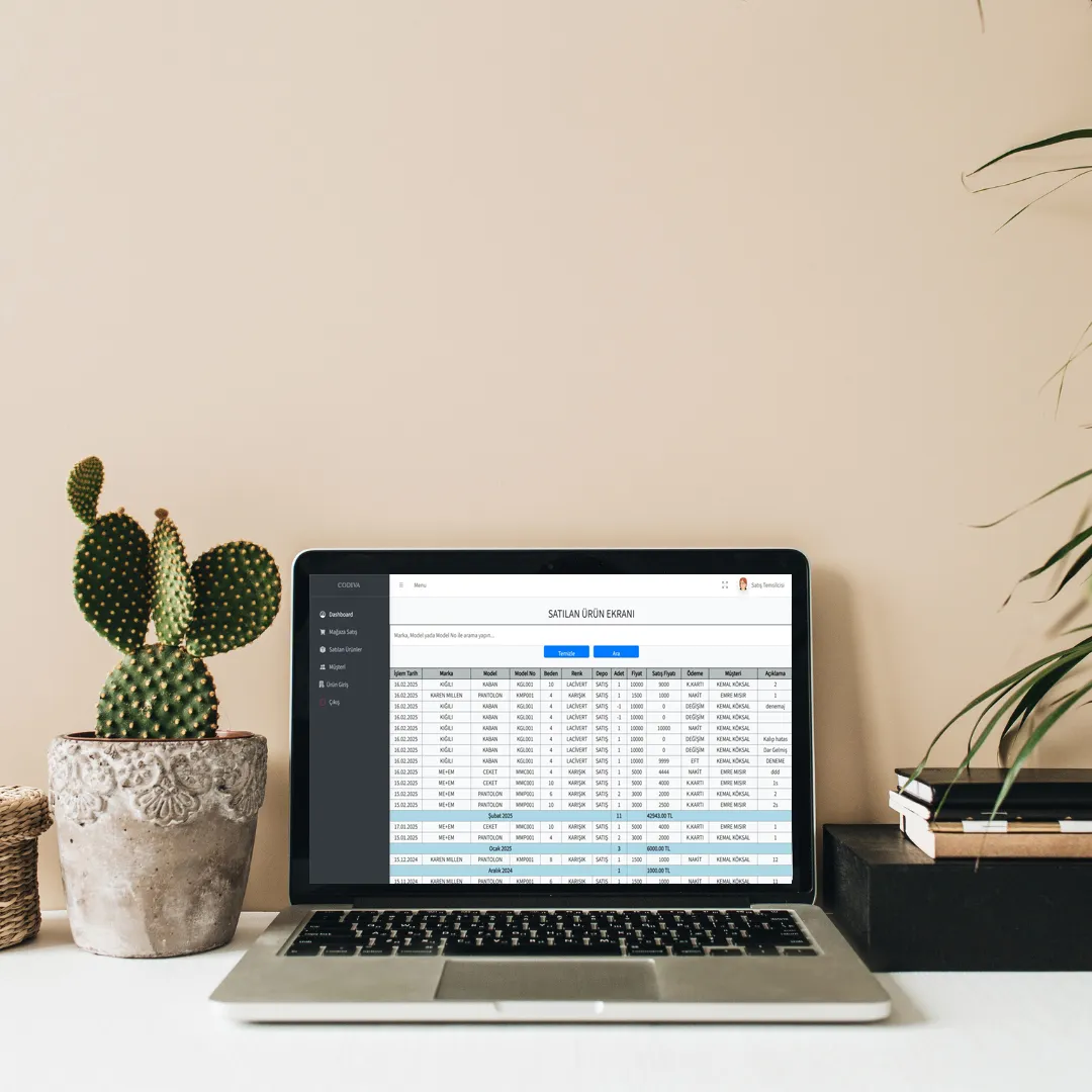 Codiva Mağaza Stok & Satış Takip Sistemi