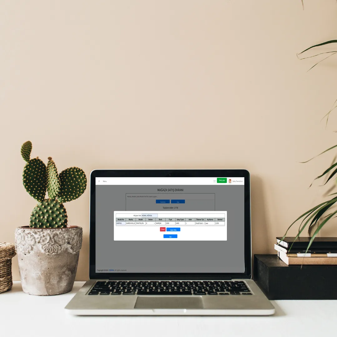 Codiva Mağaza Stok & Satış Takip Sistemi